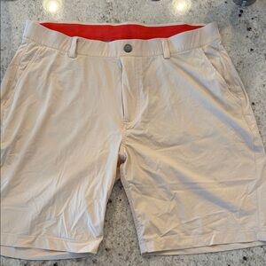 Redvanly Men's Beige Shorts Size L